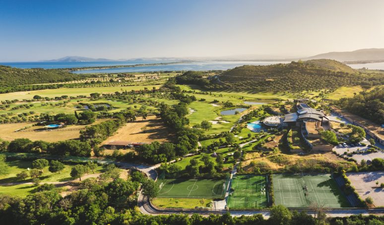 Pistas en la Toscana italiana.